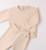 Sarabanda 0A335/00 Dres 2-częściowy dla dziewczynki  Beige