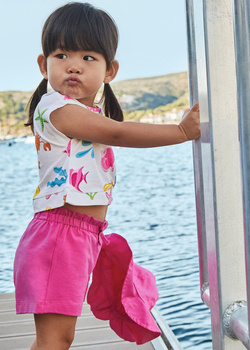 Mayoral baby 1232-090 Komplet 3-częściowy ze spodenkami Fucsia