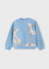 Mayoral Mini 4356-011 Sweter z pieskami dla dziewczynki Celeste