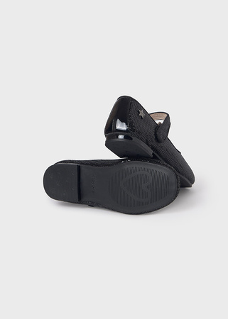 Mayoral 44469-046 Buty balerinki cekinowe Kolor Negro