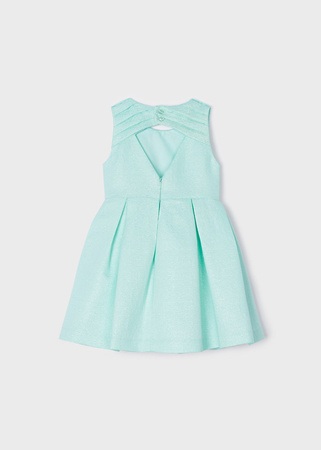 Mayoral Mini 3914-074 Sukienka dla dziewczynki Miętowa
