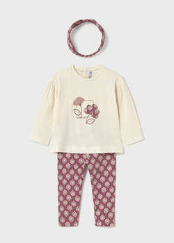 Mayoral Baby 2744-012 Komplet 3-częściowy z opaską Rosado