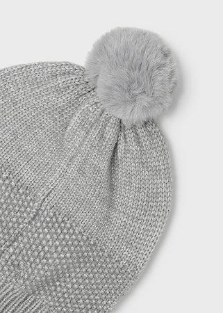 Mayoral 10535-018 Komplet czapka, szalik i rękawiczki dla dziewczynki Acero vig