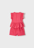 Mayoral Baby 1246-020 Komplet 2-częściowy ze spodenkami dla dziewczynki Fuksja