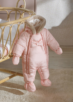 Mayoral Newborn 2606-047 Kombinezon z mikrofibry dla noworodka ECOFRIENDS Różowy