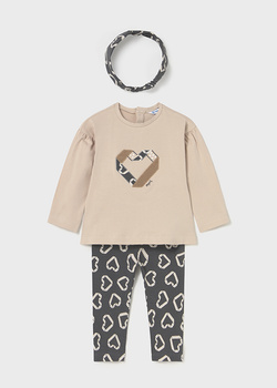 Mayoral Baby 2744-010 Komplet 3-częściowy z opaską Plomo