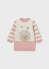 Mayoral Baby 2918-094 Sukienka trykotowa dla dziewczynki Rubor