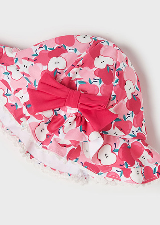 Mayoral Baby 1685-053 Komplet kąpielówki i kapelusz dla dziewczynki Różowy