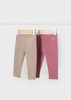 Mayoral Baby 702-058 Zestaw leginsów basic  dla dziewczynki Colorete