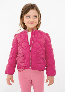 Mayoral Mini 3443-037 Kurtka pikowana dla dziewczynki Hibiskus