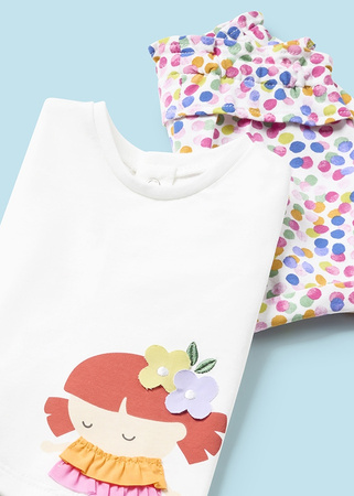 Mayoral Newborn 1634-077 Komplet z bawełny 4-częściowy dla dziewczynki Juicy