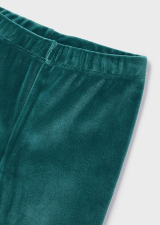 Mayoral Mini 4765-070 Komplet z aksamitnymi leginsami dla dziewczynki Zielony