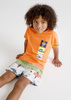 Mayoral Mini 3666-073 Bermudy kąpielowe dla chłopca Pomarańczowe