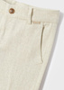 Mayoral Mini 3576-024 Spodnie lniane chino dla chłopca Beżowe