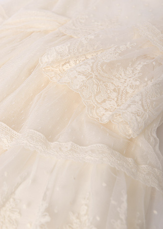 Abel&Lula 5046-031 Sukienka z tiulu plumeti dla dziewczynki Crudo