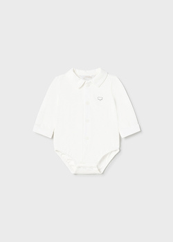 Mayoral Newborn 2713-051 Body koszulowe z długim rękawem ECOFRIENDS  Ecru