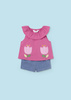 Mayoral Newborn 1634-077 Komplet z bawełny 4-częściowy dla dziewczynki Juicy