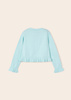 Mayoral Mini 3345-055 Sweterek z ozdobnym ażurem dla dziewczynki Kolor aqua