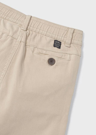 Mayoral Mini 3518-056 Spodnie chino jogger ECOFRIENDS dla chłopca Beżowe