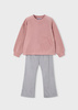 Mayoral Mini 4721-032 Komplet 2-częściowy z bluzą i szerokimi leginsami Marquillaje