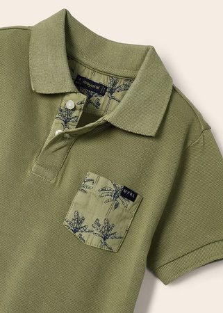 Mayoral Mini 3149-010 Koszulka polo z krótkim rękawem dla chłopca Zielona