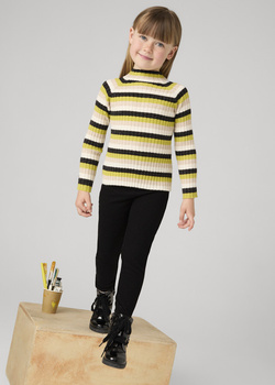Mayoral Mini 4702-040 Leginsy dla dziewczynki Negro