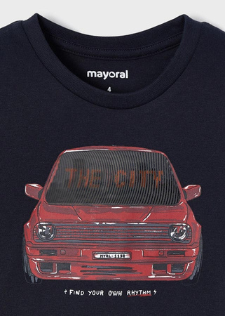Mayoral 4009-044 Koszulka chłopięca z długim rękawem samochód Kolor granatowy
