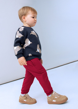 Mayoral Baby 704-065 Długie spodnie dresowe basic Rojo