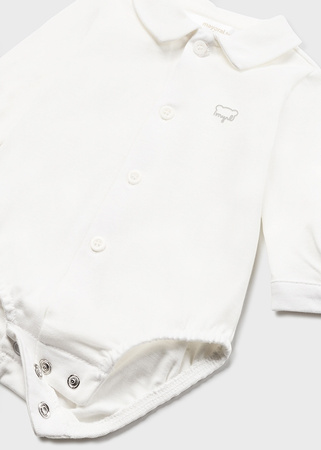 Mayoral Newborn 2713-051 Body koszulowe z długim rękawem ECOFRIENDS Ecru