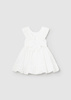 Mayoral Baby 1903-051 Sukienka ceremonia ze wstążką Blanco
