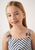 Mayoral Junior 6107-018 Top w paski dla dziewczynki Tinta