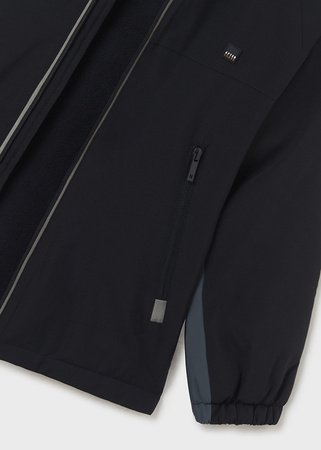 Mayoral Mini 7455-097 Kurtka przeciwwiatrowa z podszewką z polaru dla chłopca Granatowa