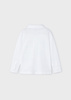 Mayoral Mini 3111-090 Koszulka polo z długim rękawem z kołnierzykiem dla chłopca Blanco