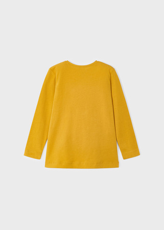 Mayoral Mini 4015-060 Koszulka z długim rękawem dla dziewczynki ECOFRIENDS Mostaza