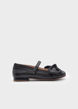Mayoral Mini 44555-019 Buty baleriny z kokardą Negro