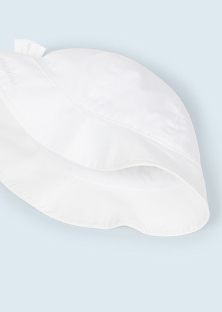 Mayoral Baby 10410-015 Czapka z bawełny dla dziewczynki Biała