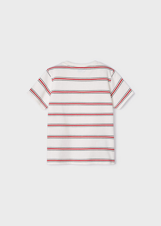 Mayoral Mini 3017-011 Koszulka z krótkim rękawem z aplikacją ECOFRIENDS dla chłopca Śmietanka