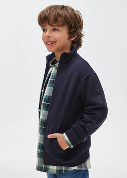 Mayoral Junior 7440-042 Bluza zasuwana na suwak dla chłopca Marino