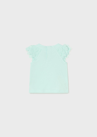 Mayoral Baby 1006-095 Koszulka z krótkim rękawem z aplikacją 3D Mięta