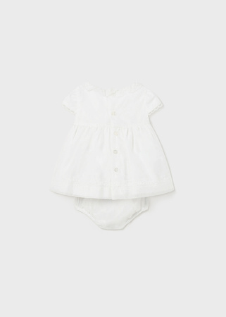 Mayoral Newborn 1821-023 Sukienka wizytowa z pasującymi majteczkami dla dziewczynki Nata