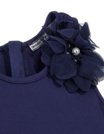 Original Marines DEP3036F Sukienka z tiulowym dołem Granat