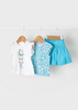 Mayoral baby 1943-075 Komplet 3-częściowy ze spódnicą dla dziewczynki Niebieski