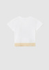 Mayoral Junior 6050-033 Koszulka z frędzlami, z krótkim rękawem ECOFRIENDS  Biała