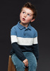 Mayoral Mini 4104-047 Koszulka polo z długim rękawem dla chłopca  Stone blue