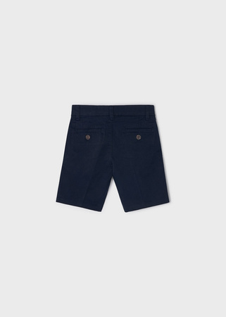 Mayoral Mini 202-020 Bermudy typu chino z serży dla chłopca granatowe