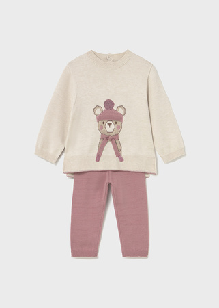 Mayoral Baby 2595-079 Komplet 2-częściowy trykotowy Orquidea