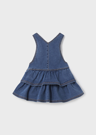 Mayoral Baby 2970-065 Spódnica ogrodniczka jeansowa dla niemowlęcia Medio