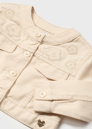 Mayoral Baby 1433-069 Kurtka/katanka z serży dla dziewczynki Almendra