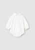 Mayoral Newborn 2722-085 Body z kołnierzykiem dla dziewczynki  Blanco