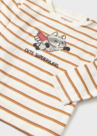 Mayoral Baby 2028-041 Koszulka z długim rękawem z nadrukiem dla chłopca ECOFRIENDS Cacahuete